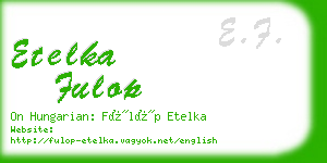 etelka fulop business card