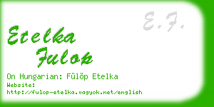 etelka fulop business card